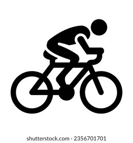 Cycling Vector Glyph Icon For Personal And Commercial Use.
