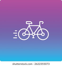 Cycling vector icon. Can be used for printing, mobile and web applications.