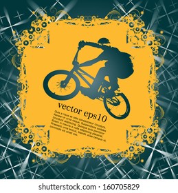 Cycling. Vector illustration