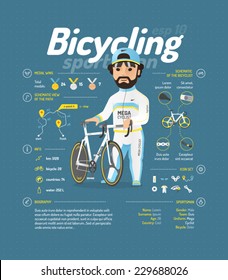 Cycling vector illustration