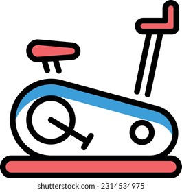 cycling Vector illustration on a transparent background. Premium quality symmbols. Line Color vector icons for concept and graphic design.
