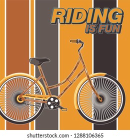 cycling vector poster - Vector