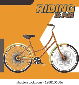 cycling vector poster - Vector