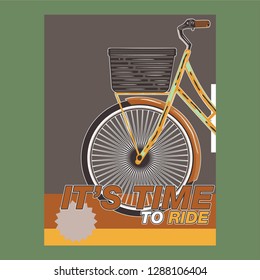 cycling vector poster - Vector