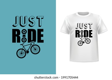 Cycling vector t shirt design here