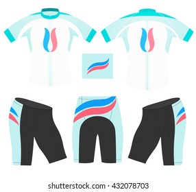 Cycling vest design style vector on a white background