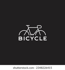 Cycling vintage minimalist symbol logo design icon vector	