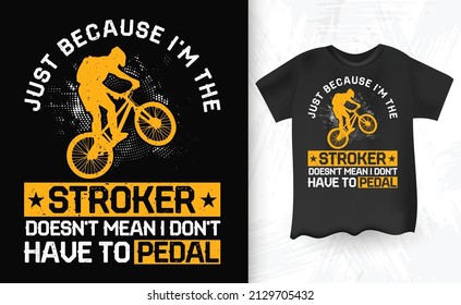 Cycling Vintage T-shirt Design Template
