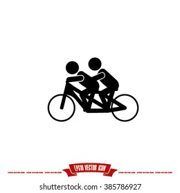 Cyclist Icon.