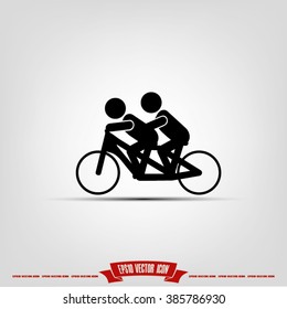 Cyclist Icon.