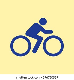 Cyclist Icon.
