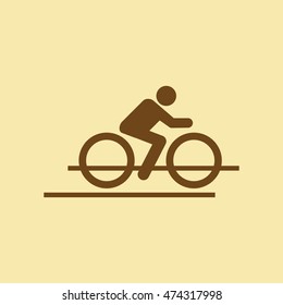 Cyclist Icon.
