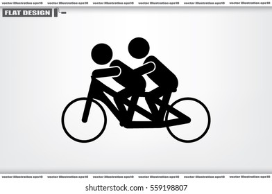 Cyclist Icon.
