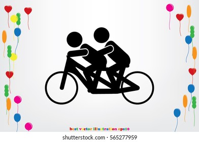 Cyclist Icon