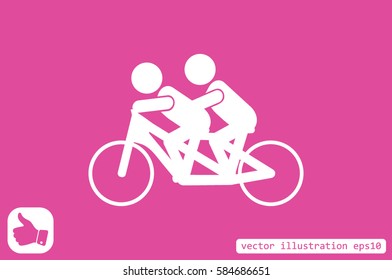 Cyclist Icon.