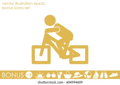 Cyclist Icon