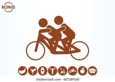 Cyclist Icon