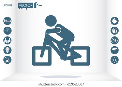 Cyclist Icon