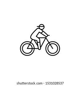 cyclist icon. Element of world cancer day icon