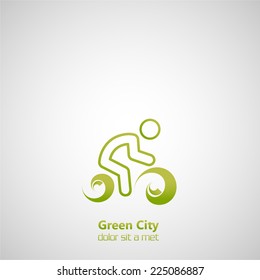 cyclist icon Illustration