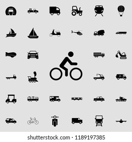 cyclist icon. transport icons universal set for web and mobile