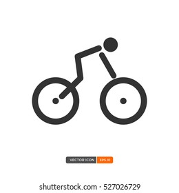 Cyclist icon Vector Illustration eps.10