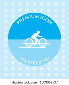 Cyclist Icon for Web. Application, Software & Graphic Design.