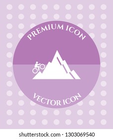 Cyclist Icon for Web. Application, Software & Graphic Design.