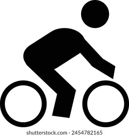 icono de ciclista para Web eps 10 