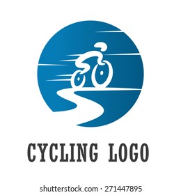 Cyclist Logo - Cycling Vector