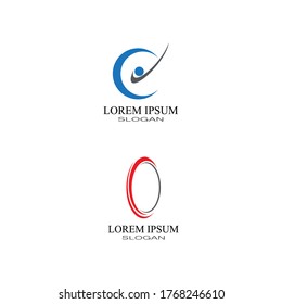 Cyclist logo template Bicycle vector design. 