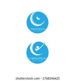 Cyclist logo template Bicycle vector design. 