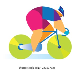 cyclist on the road 