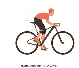 cyclist riding bike sport character