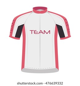cyclist shirt sport wear protection equipment vector illustration