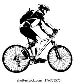 cyclist silhouette