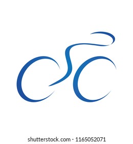 cyclist silhouette icon