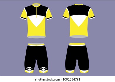 Cyclist sportswear 008, white triangle