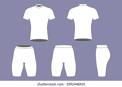 Cyclist sportswear 031, Sportive basic black and white