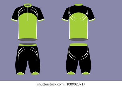 Cyclist sportswear  , Green Sapling