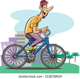 Ciclista en un buen día