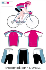 Cyclist team equipment