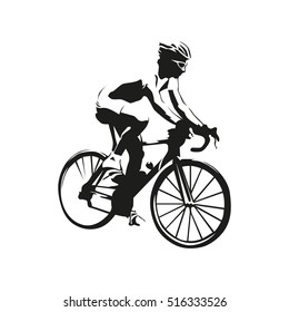 Cyclist vector illustration. Road cycling