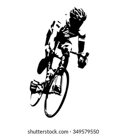 Cyclist vector. Road cycling