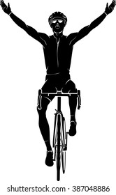 Cyclist Winner Front View