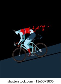cyclist zombie vectoral