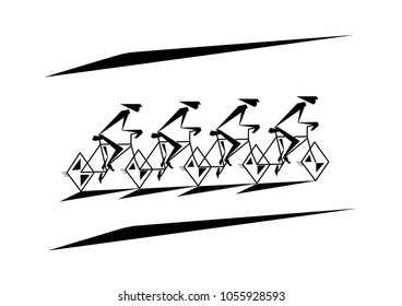 Cyclists variations theme