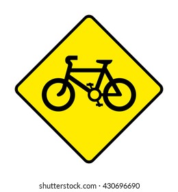 Radfahrer-Warnzeichen