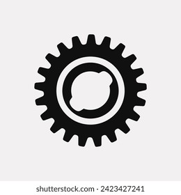 Cycloidal gear icon - Simple Vector Illustration