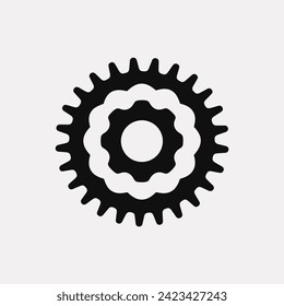 Cycloidal gear icon - Simple Vector Illustration